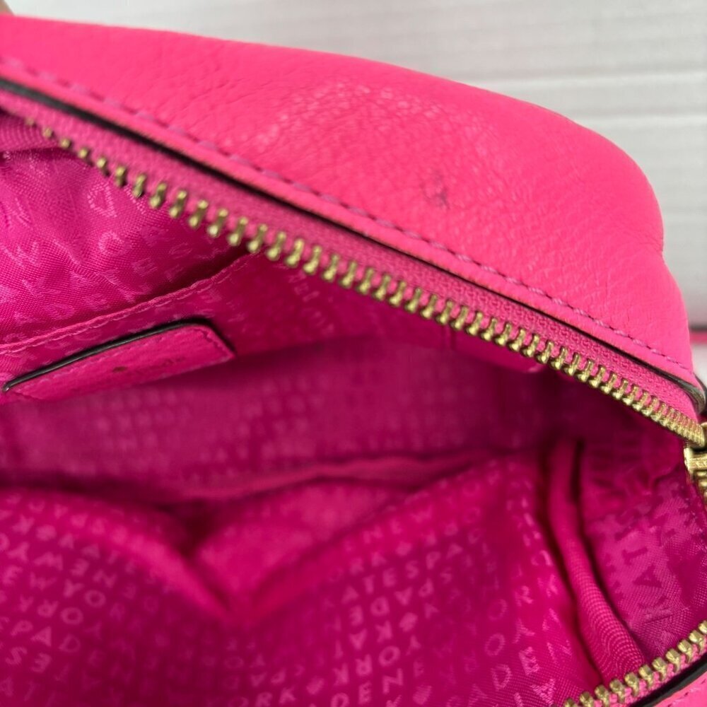 Kate Spade Mindy Crossbody Bag Pink Pebbled Leather Handbag Adjustable Strap - Picture 3 of 16